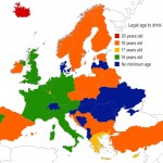chart showing drinking ages in europe
