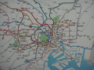 metro map of tokyo area